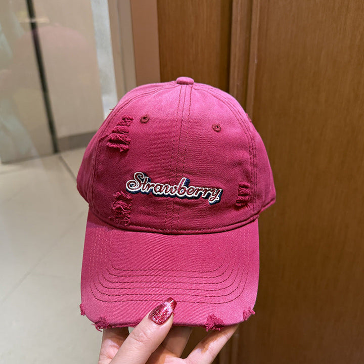 Women's Distressed Cotton Cap Kalsten