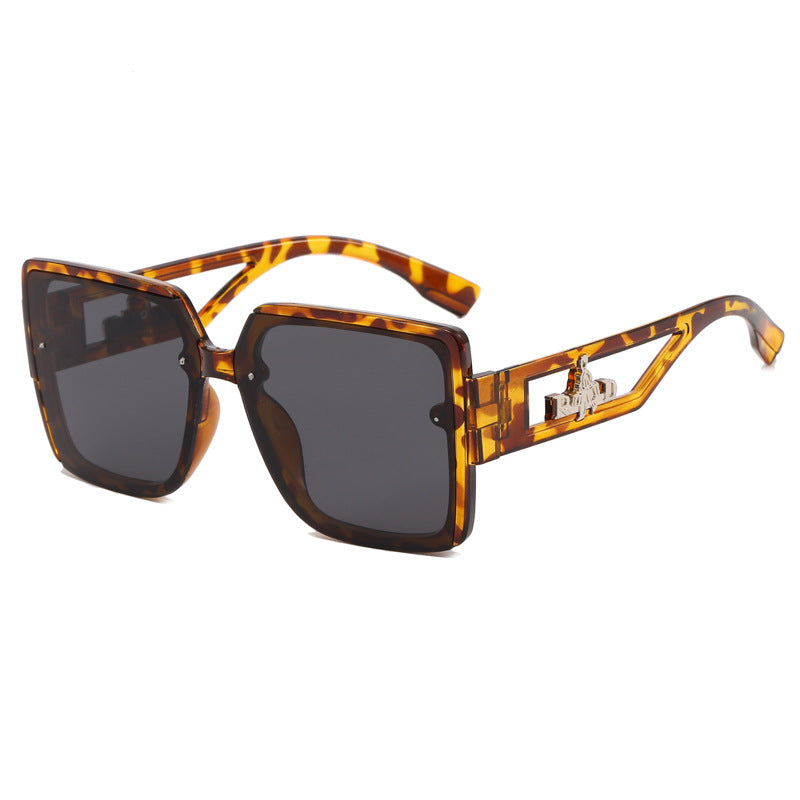Ladies square designer sunglasses with elegant embellishments Kalsten
