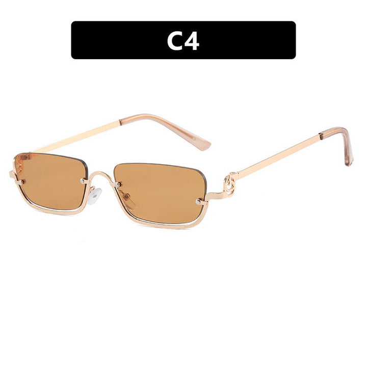 Women square sunglasses with elegant metal frame Kalsten