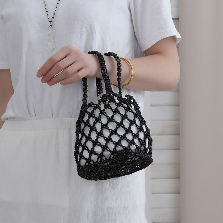 Net shopping bag with braided design Kalsten
