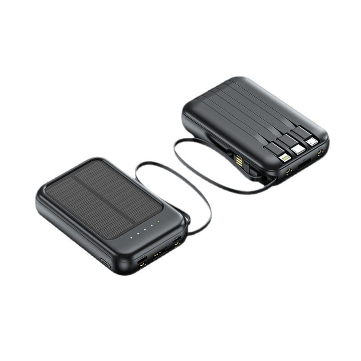 Wearable solar power bank with multifunctional charging ports and intelligent LED display Kalsten