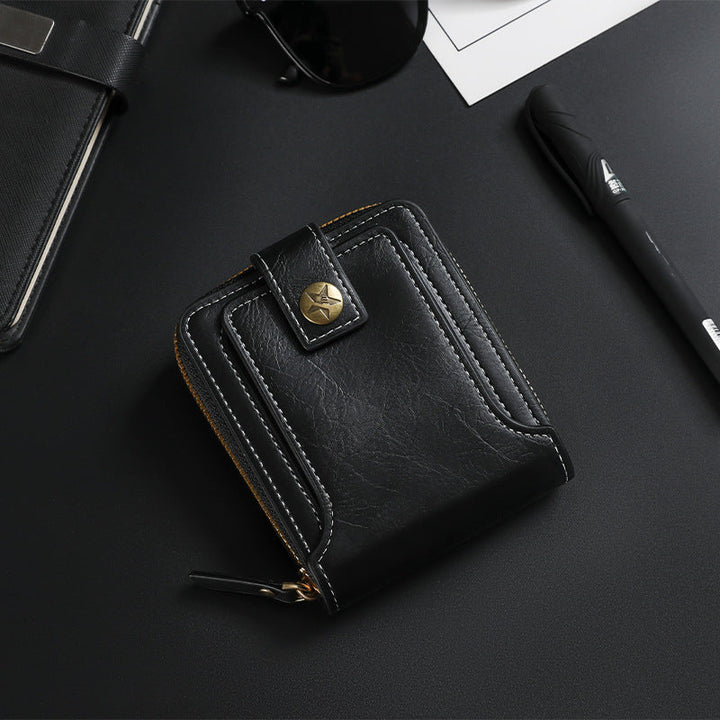 Bi-Fold Zip Wallet with Card Slots Kalsten