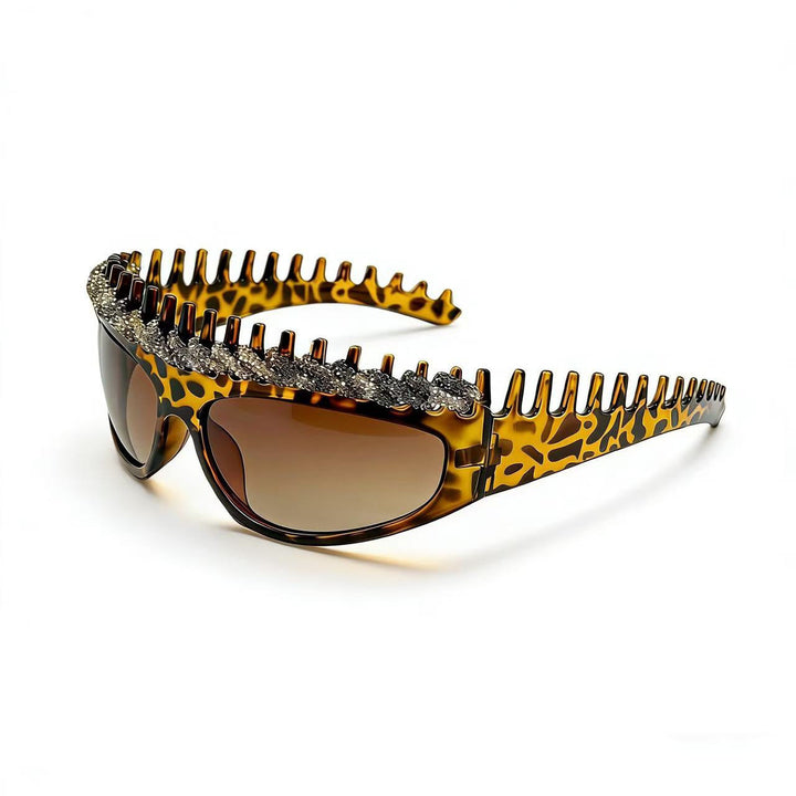 Ladies sporty sunglasses with intricate design and sparkling accents Kalsten