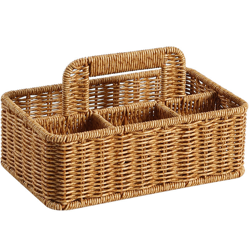 Unisex storage basket with compartments and practical carrying handle Kalsten