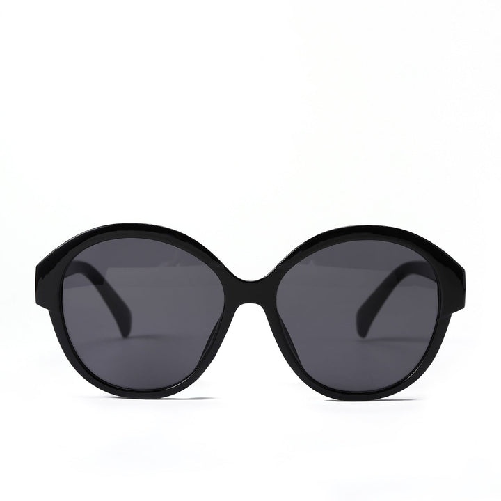 Women's round fashionable sunglasses with striking leopard pattern Kalsten