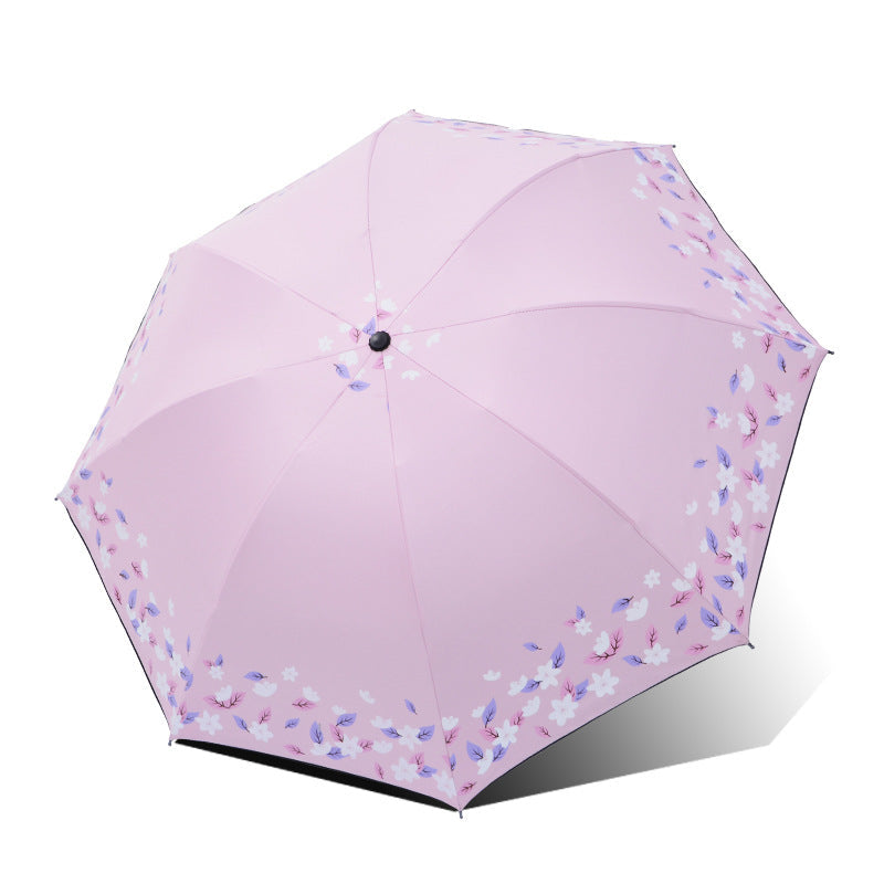 Women's Foldable Umbrella with Floral Finishes Kalsten