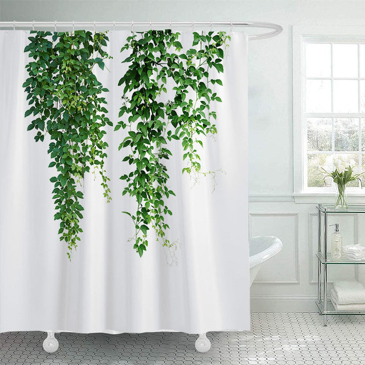 Botanical Leaf Print Shower Curtain Kalsten