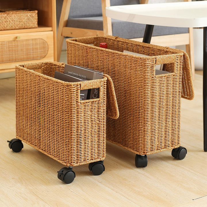Mobile Woven Laundry Hamper Kalsten