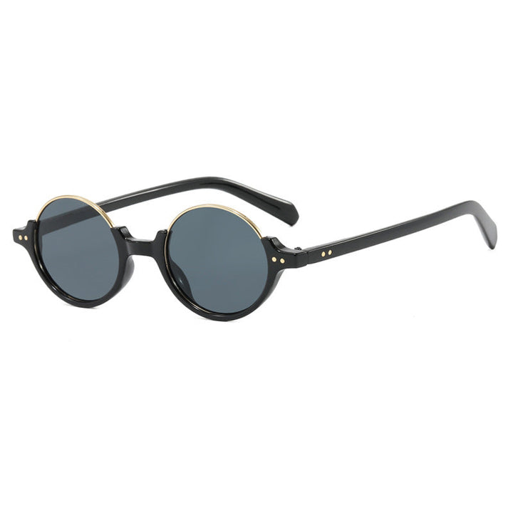 Women's round sunglasses with elegant plastic frame Kalsten