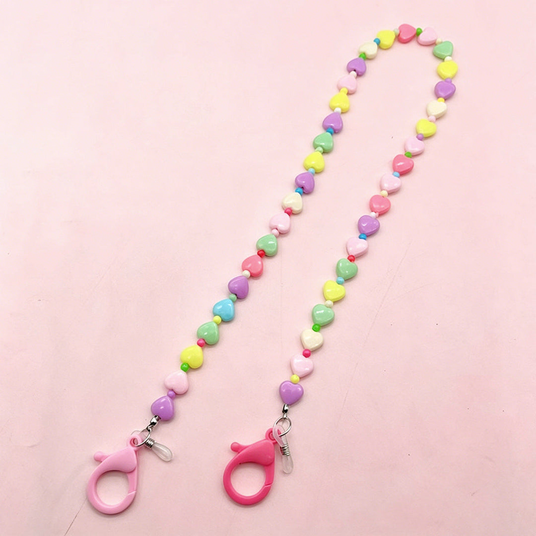 Colorful Heart-Shaped Beaded Eyewear Chain Kalsten