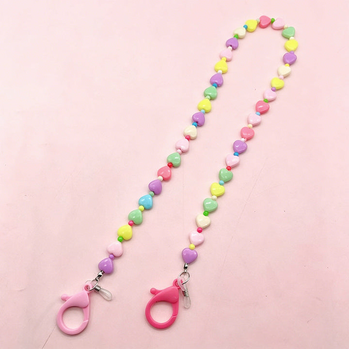 Colorful Heart-Shaped Beaded Eyewear Chain Kalsten
