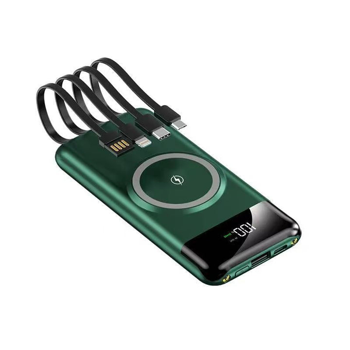 Portable power bank with wireless charging function and multifunction cable Kalsten