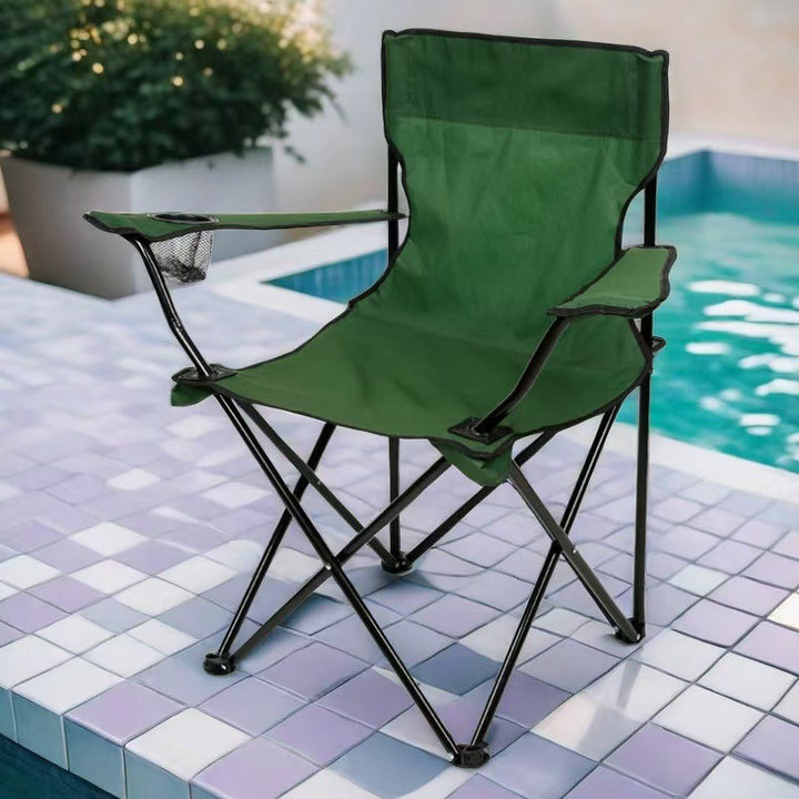 Ladies folding chair with extra comfort and cup holder Kalsten