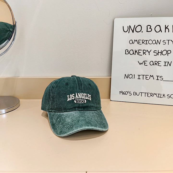 Women's Vintage-Inspired Fabric Baseball Cap Kalsten