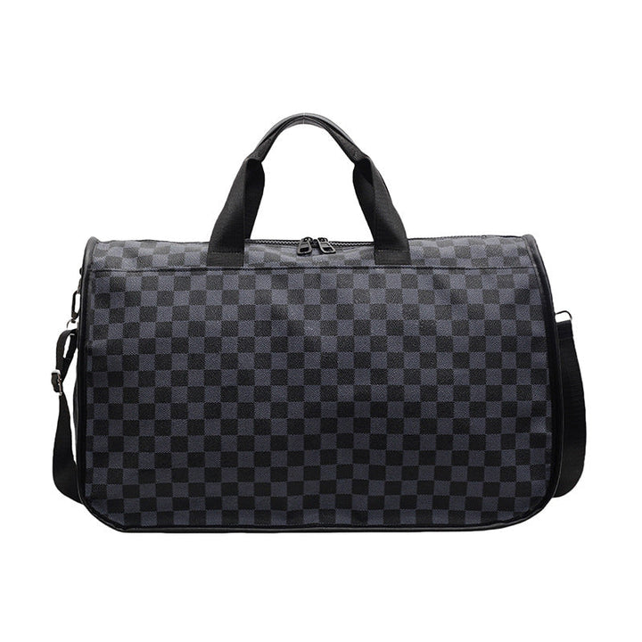 Stylish Checkerboard Travel Duffel Bag Kalsten