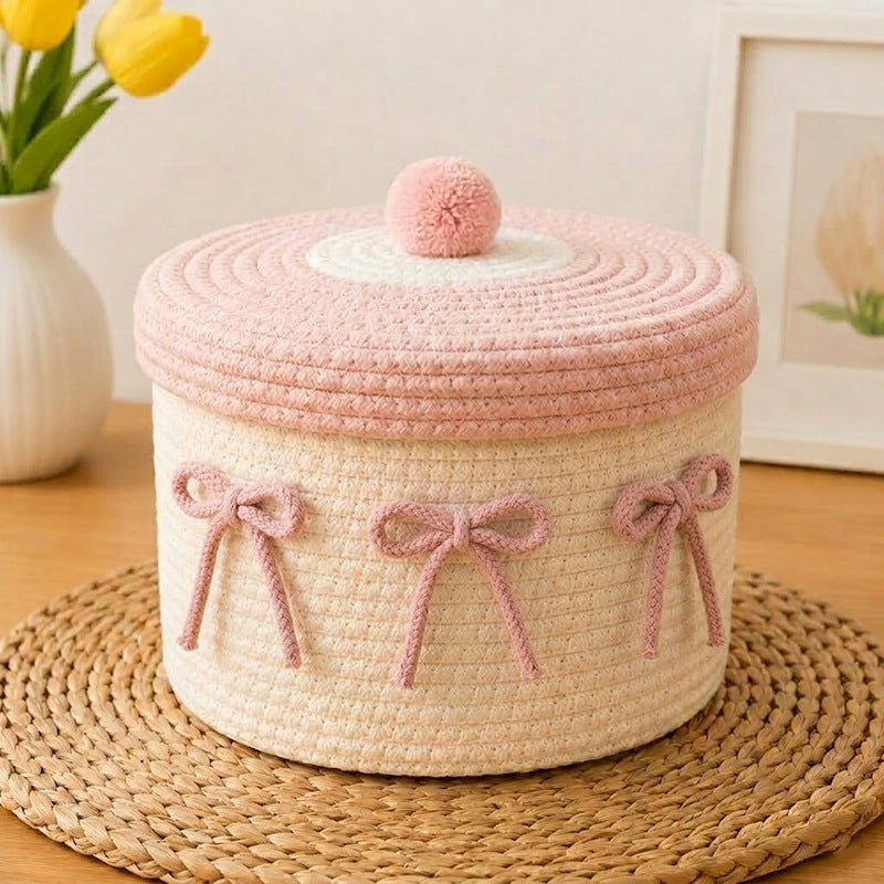 Decorative Knitted Storage Container Acalora