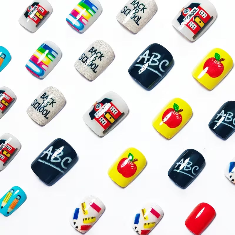 Creative School-Themed Nail Art Set Kalsten