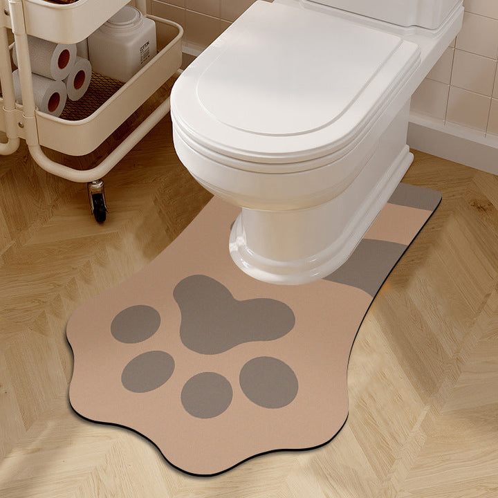Playful Pet-Themed Bath Mat