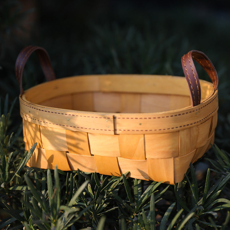 Unisex Handwoven Basket with Practical Carry Handle Kalsten