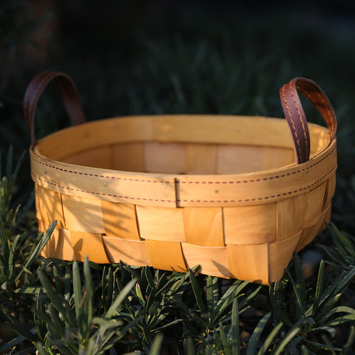 Unisex Handwoven Basket with Practical Carry Handle Kalsten