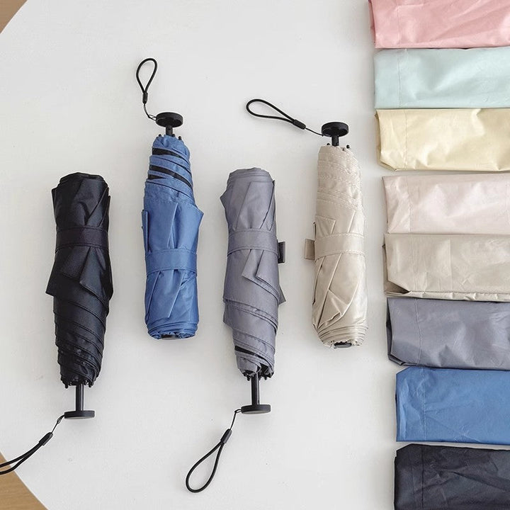 Women portable folding umbrella with wind-resistant mechanism Kalsten