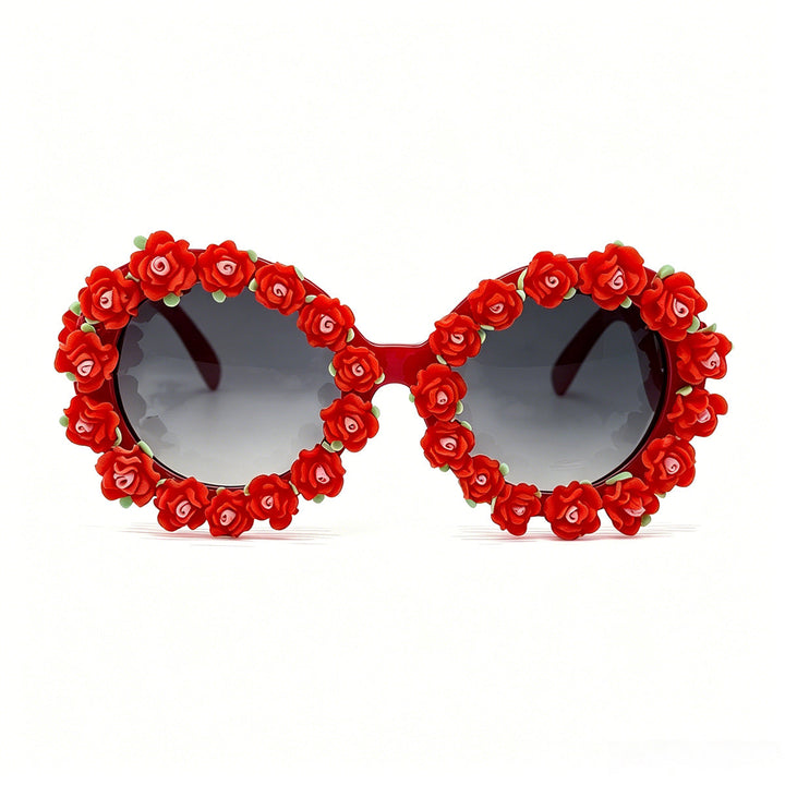 Women's sunglasses with floral design and unique frame accents Kalsten