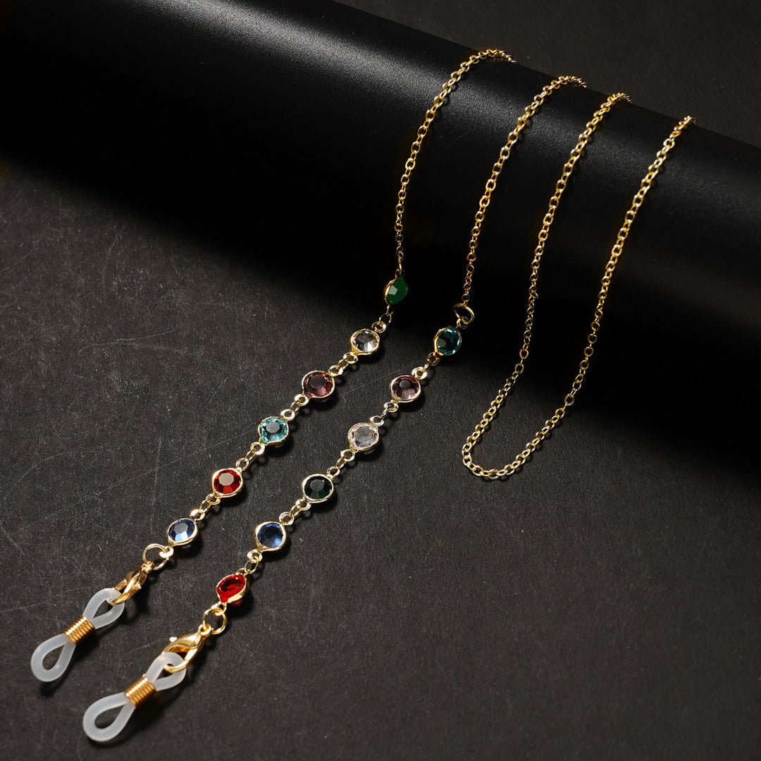 Elegant Gold-Plated Eyewear Chain Kalsten