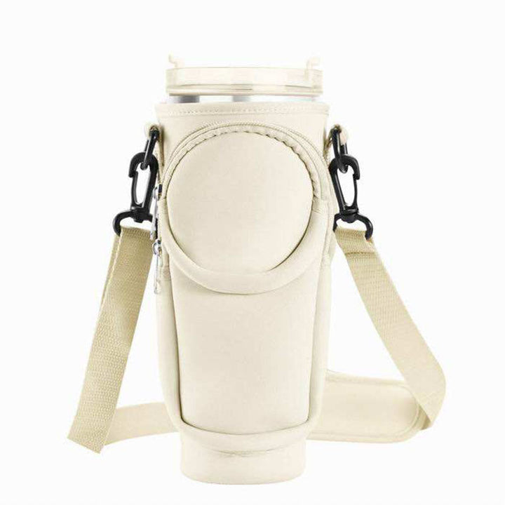 Ladies trendy and sparkling drinking bottle with shoulder bag Kalsten