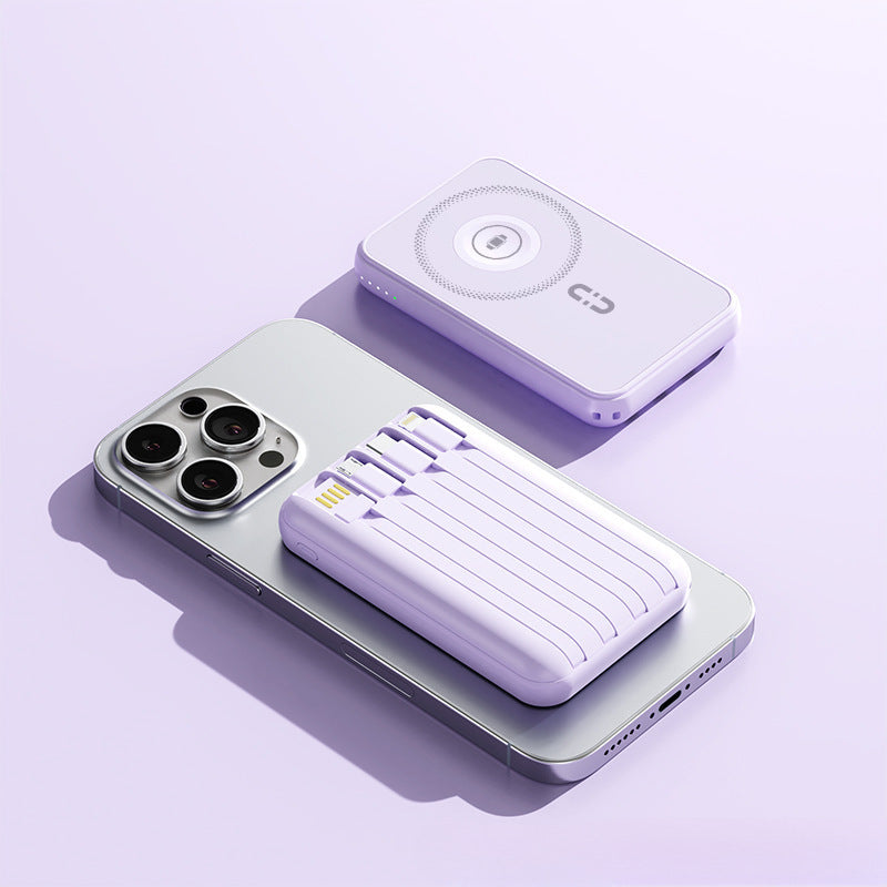 Portable power bank with wireless charging function and integrated smart technology Kalsten