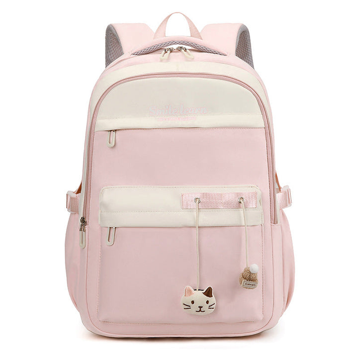 Cute Cat-Themed School Backpack