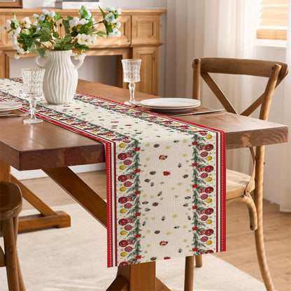 Festive Holiday-Themed Table Runner