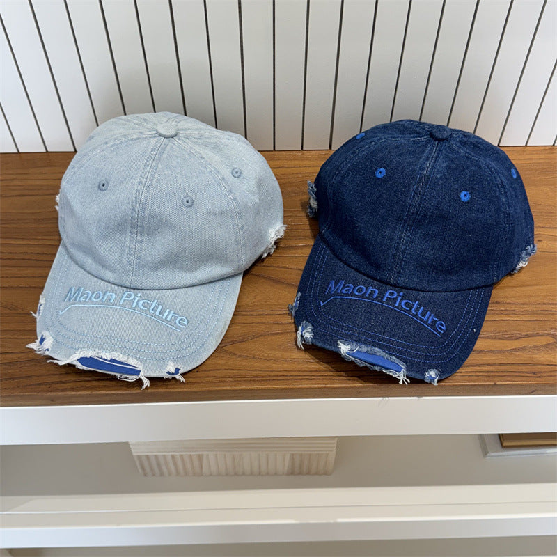 Women's Distressed Denim Baseball Cap Kalsten 1783922478
