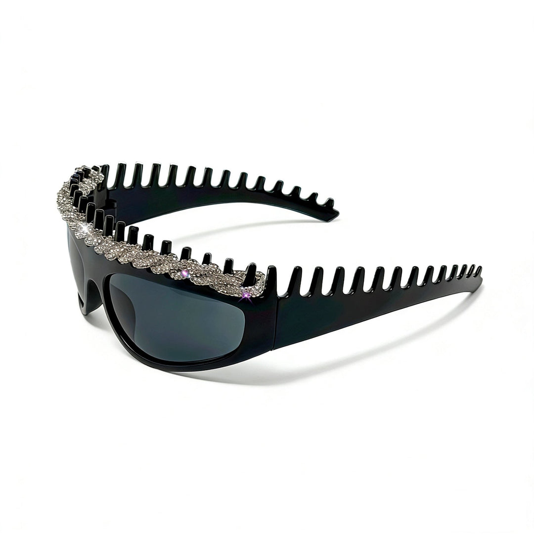 Ladies sporty sunglasses with intricate design and sparkling accents Kalsten