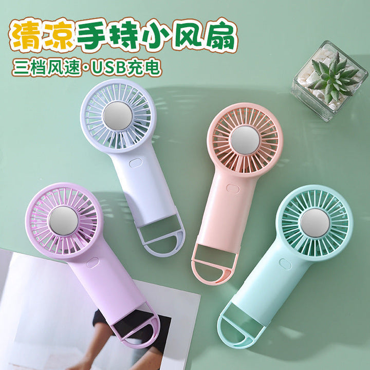 Ladies practical handheld fan with ergonomic handle Kalsten