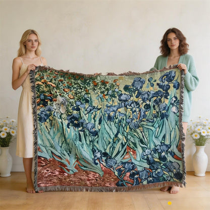 Artistic Floral Throw Blanket