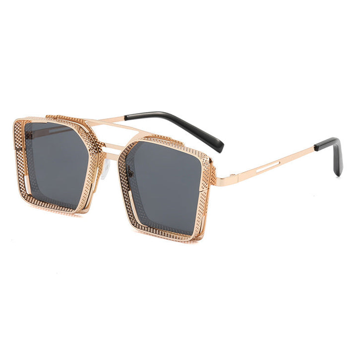 Women's oversized sunglasses with luxurious design and geometric frame Kalsten