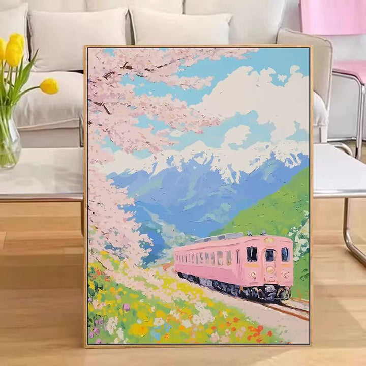 Scenic Train Landscape Wall Art Kalsten
