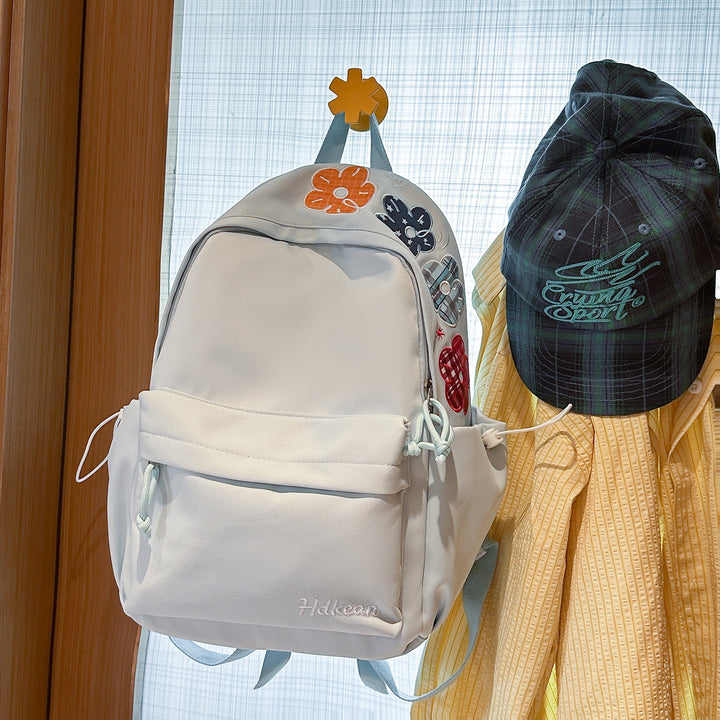 Floral Embellished Casual School Backpack