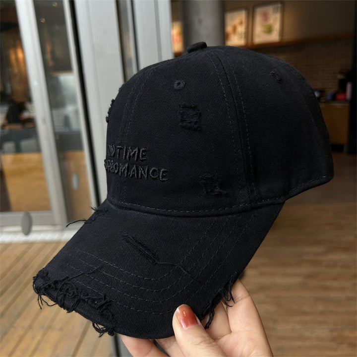 Women's Distressed Cotton Baseball Cap Kalsten
