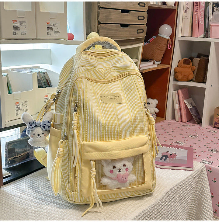 Character-Themed Multi-Compartment School Backpack