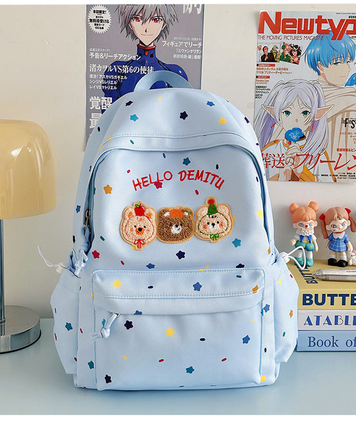 Children's Playful Cartoon-Inspired School Backpack
