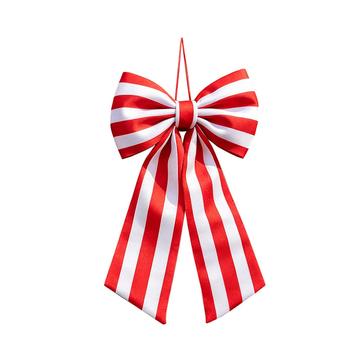 Unisex nan outdoor double-layer American flag ribbon bow with alligator fence clip Kalsten