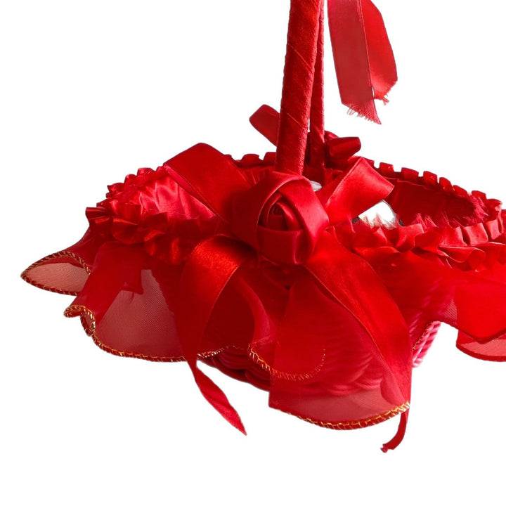 Ladies Festive Storage Basket with Tulle Decoration Kalsten