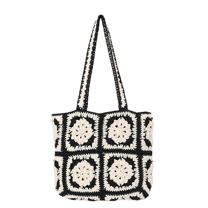 Handmade crochet bag with geometric patterns Kalsten