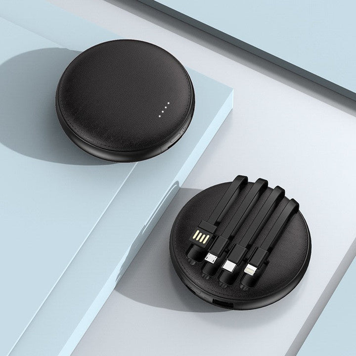 Portable charger with integrated cable management and LED display Kalsten