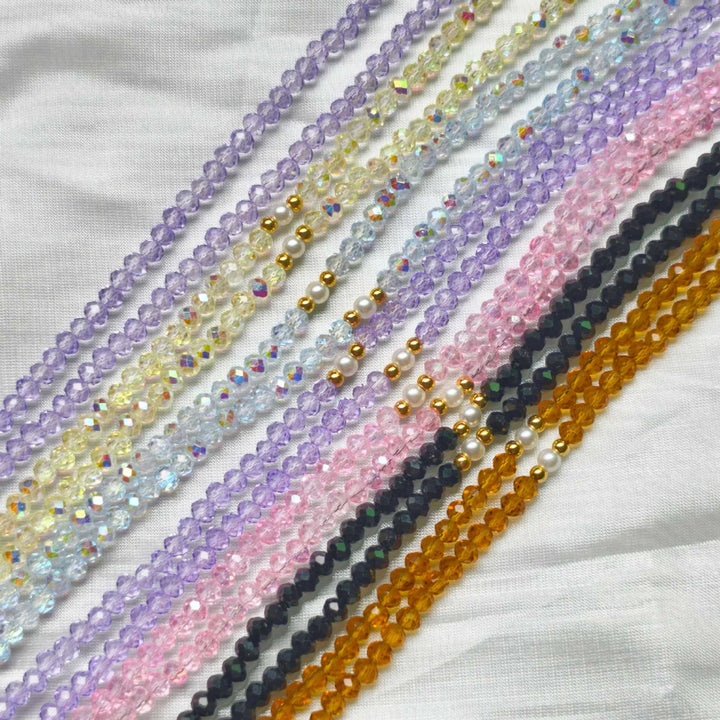 Elegant glasses holder chain with colorful beads Kalsten