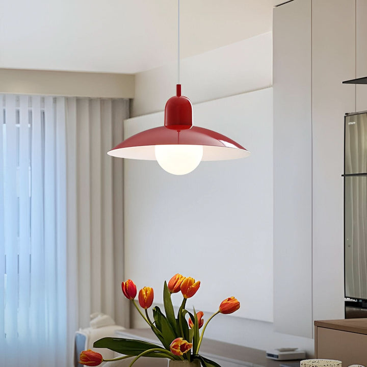Kalsten | Modern Macaron Bauhaus Pendant Light – Iron Shade