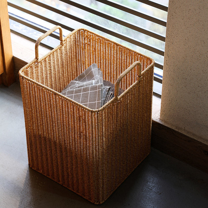 Handwoven Storage Bin with Sturdy Handles Kalsten