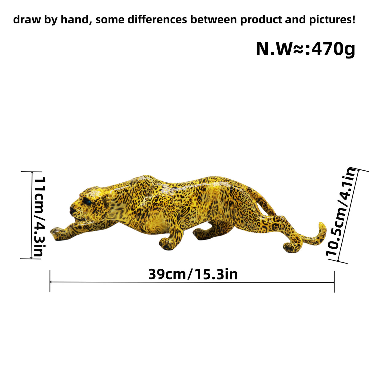 Artful Panther Sculpture Handmade Acalora
