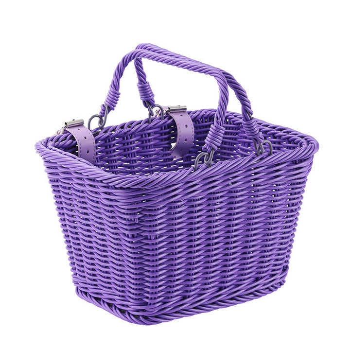Women Handmade Basket with Leather Handles Kalsten